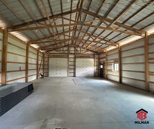 30x40x12-Garage-Interior-Pole-Building-Lowell-Indiana-Wilkins