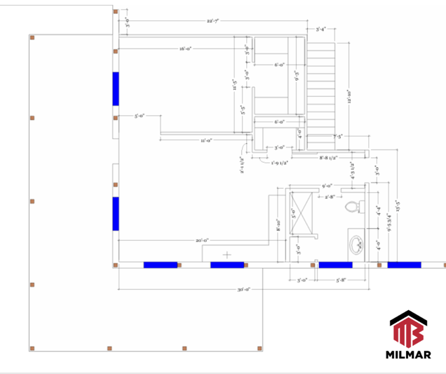 48x72x16 Garage Pole Barn Floor Plans for Apartment Living Quarters