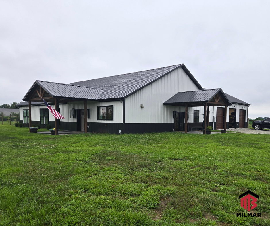 Atlanta IN Barndominium Metal Building Home Barndo Pole Barn by Milmar Buildings