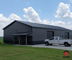 Warehouse Post Frame Build in Kankakee County, Illinois