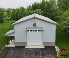 Post Frame Garage/Pole Barn by Milmar Buildings, built in Lake County Indiana