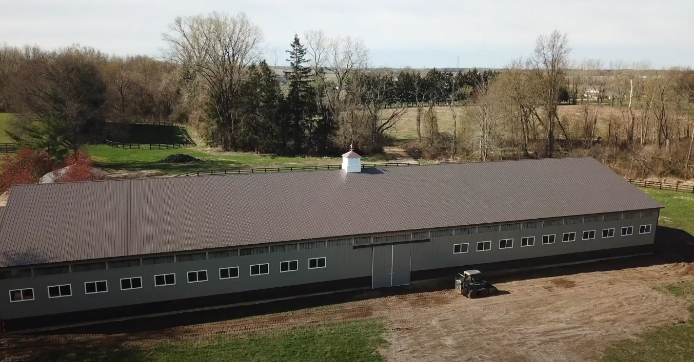 Horse Barn and Riding Arena 8 Burnished Slate, Clay