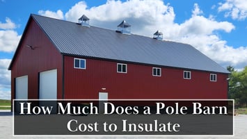 How much does it cost to insulate a pole barn or garage?