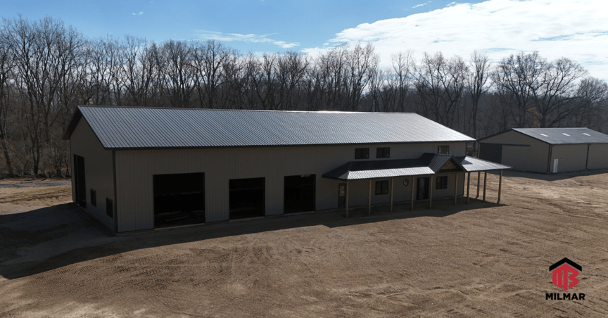 Michigan-Barndo-Garage-Pole-Barn-18x112x48-Clay-Burnished-Slate-Zolvinski