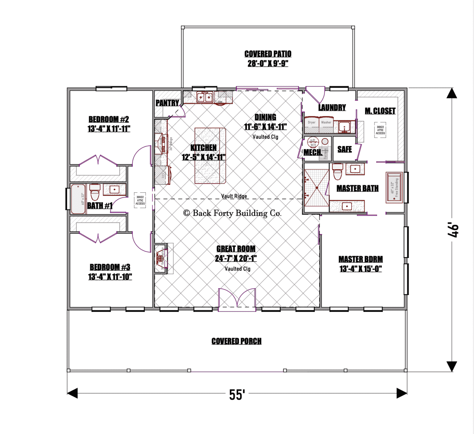 The Homestead Barndominium Floor Plan The Homestead Barndominium Floor Plan
