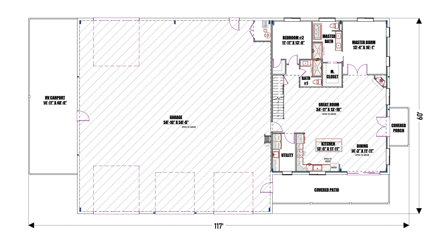 The Red Lodge Floor Plan 1