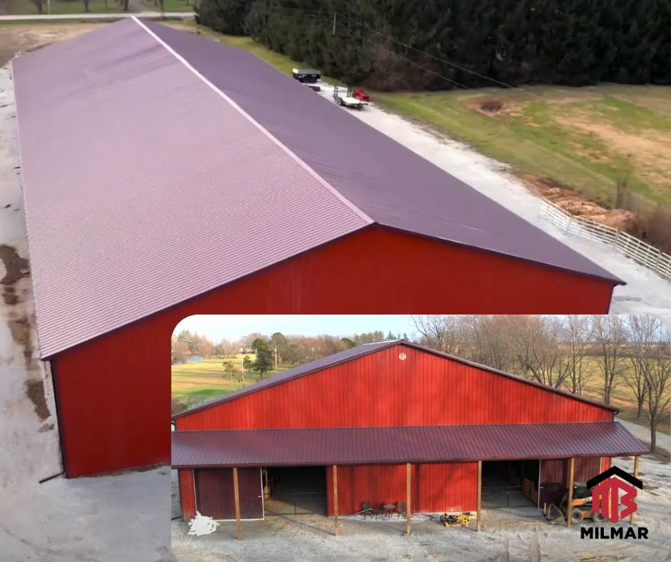 Burgundy Metal Roofing