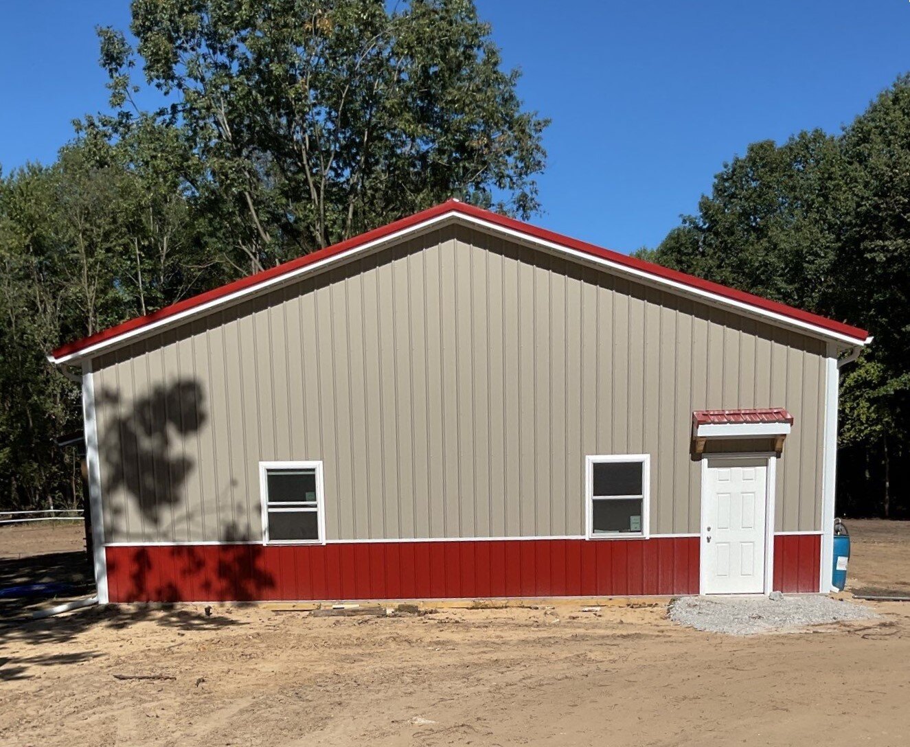 Clay and Red Outbuilding Pole Barn Milmar Buildings