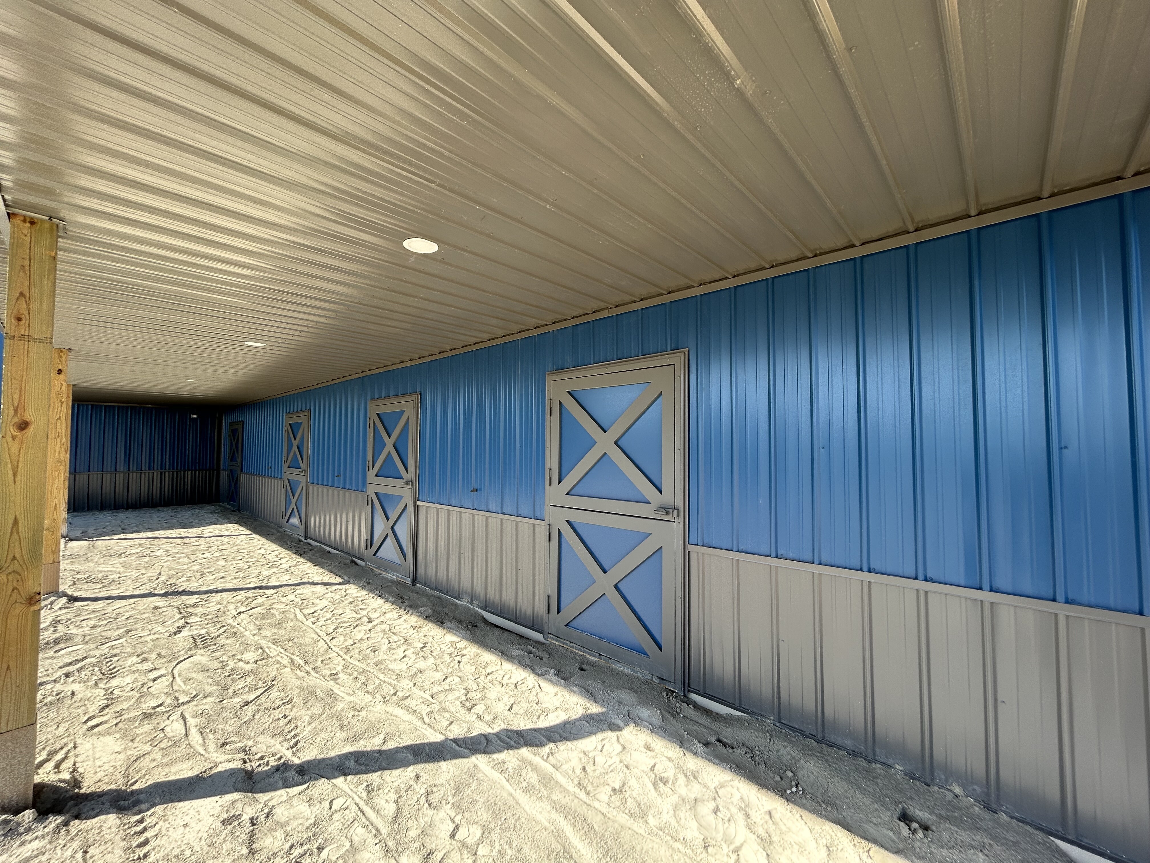 Gallery Blue Charcoal Horse Stables Milmar Post Frame Building