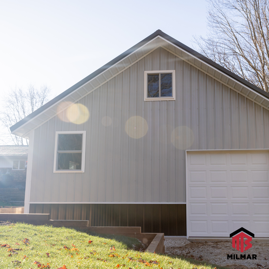 Valpo IN Milmar Build Black Gray White Garage Space 26x40x10 (3)